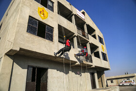 مانور آمادگی و مراسم پاسداشت آتشنشان داوطلب شیراز