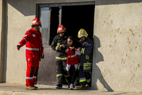 مانور آمادگی و مراسم پاسداشت آتشنشان داوطلب شیراز