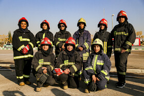 مانور آمادگی و مراسم پاسداشت آتشنشان داوطلب شیراز