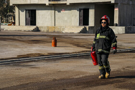 مانور آمادگی و مراسم پاسداشت آتشنشان داوطلب شیراز