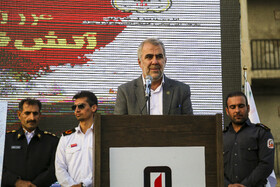 مانور آمادگی و مراسم پاسداشت آتشنشان داوطلب شیراز