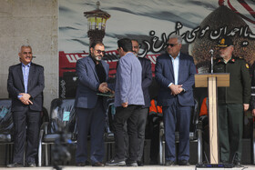 تجلیل از کارکنان نیروی انتظامی در رزمایش طرح انتظامی ترافیکی زمستانه پلیس