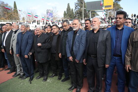 تشییع و وداع با پیکر ملیکا محمدی - ورزشگاه حافظیه