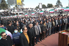 تشییع و وداع با پیکر ملیکا محمدی - ورزشگاه حافظیه
