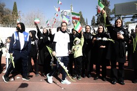 تشییع و وداع با پیکر ملیکا محمدی - ورزشگاه حافظیه
