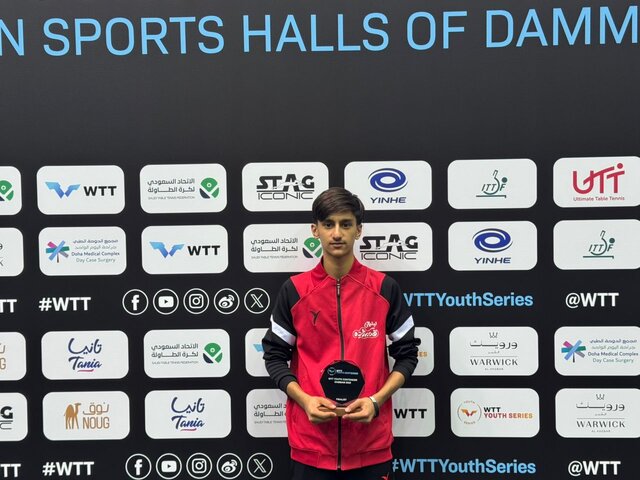 کسب نخستین مدال بین‌المللی پینگ پنگ لارستان