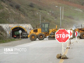 انسداد کامل تونل حیران در جاده آستارا - اردبیل
