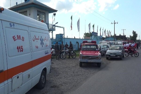 مسمومیت ۲ نفر در حادثه نشت گاز کلر تصفیه خانه لاهیجان
