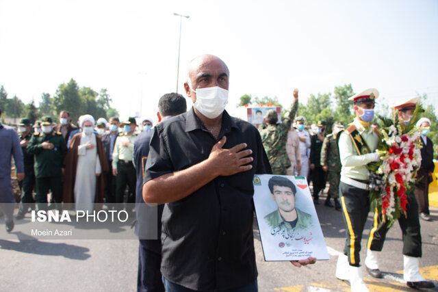 تشییع پیکر مطهر شهید «زنجانی پور قنبری» در رشت