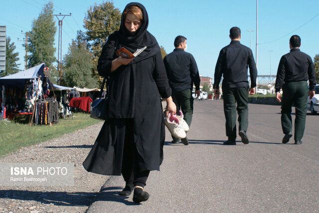 دلدادگان حسینی خسته از کرونا، رهسپار امامزادگان آستارا + عکس