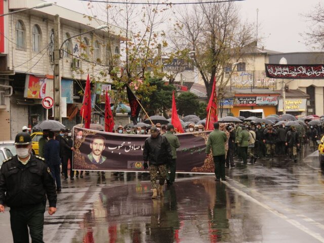 تشییع شهید «رضا صادق محبوب» در رشت