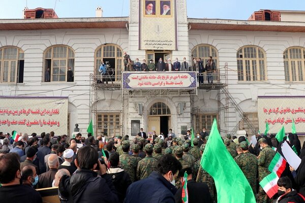 اجتماع بزرگ ۹ دی در میدان شهدای ذهاب رشت