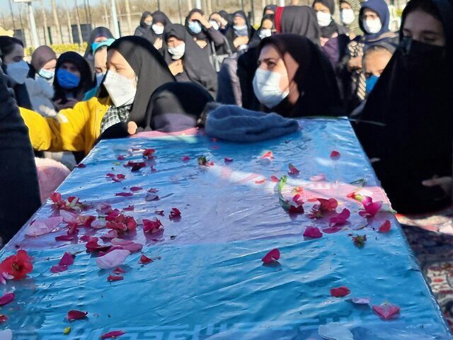 استقبال مردم سیاهکل از ۲ شهید گمنام