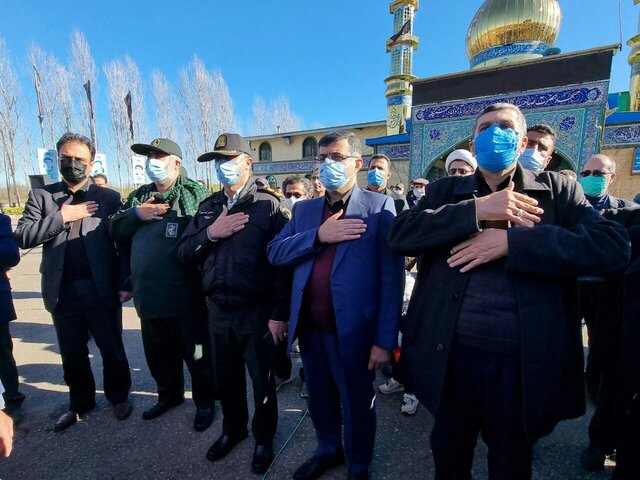 استقبال مردم سیاهکل از ۲ شهید گمنام