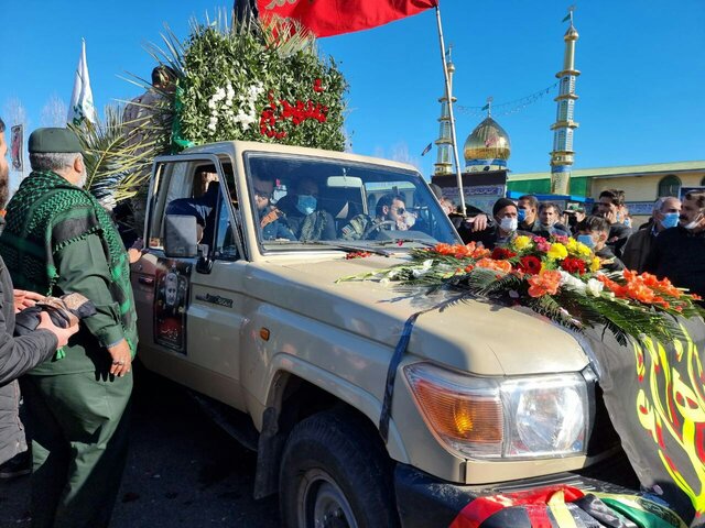 استقبال مردم سیاهکل از ۲ شهید گمنام