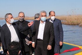 تاکید معاون رئیس جمهور بر اقدامات ضربتی احیای تالاب انزلی