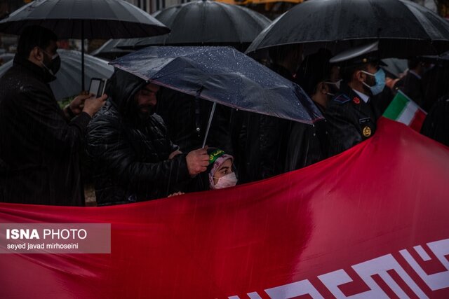 گزارش تصویری: اجتماع مردم رشت در جشن ملی 22 بهمن