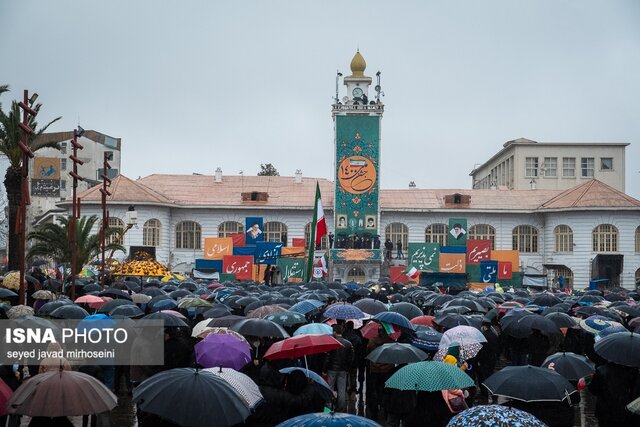 گزارش تصویری: اجتماع مردم رشت در جشن ملی 22 بهمن