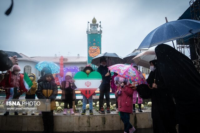 گزارش تصویری: اجتماع مردم رشت در جشن ملی 22 بهمن