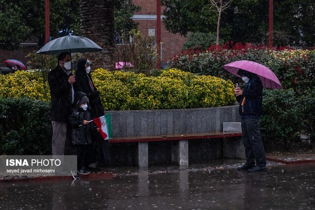 گزارش تصویری: اجتماع مردم رشت در جشن ملی 22 بهمن