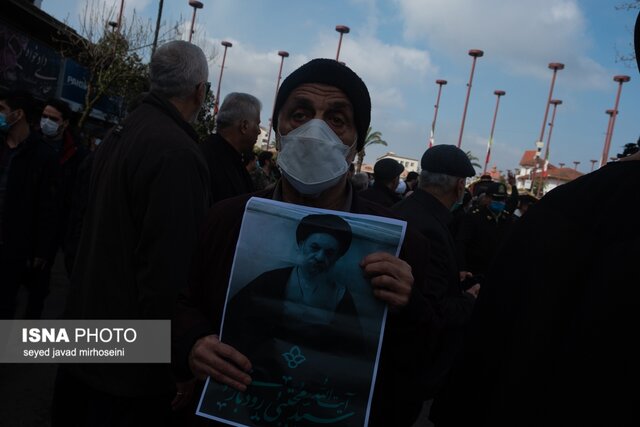 تشییع آیت الله رودباری در رشت