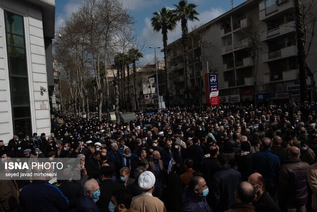 تشییع آیت الله رودباری در رشت