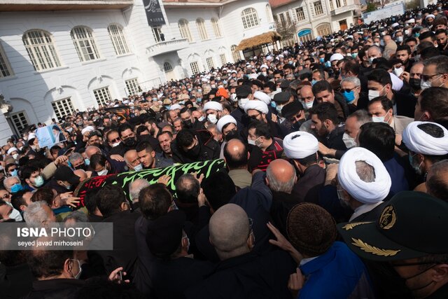 تشییع آیت الله رودباری در رشت