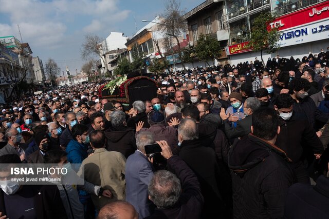 تشییع آیت الله رودباری در رشت