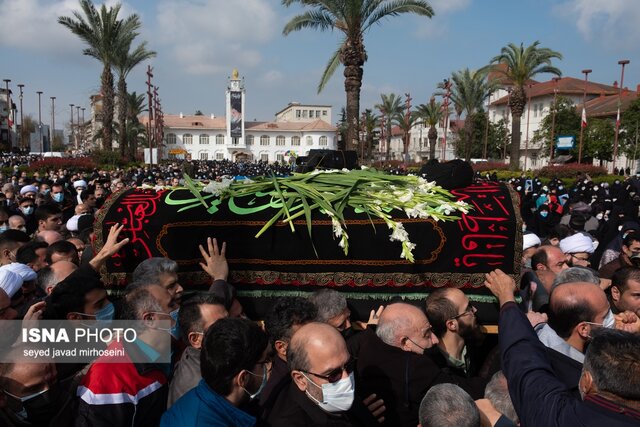 تشییع آیت الله رودباری در رشت