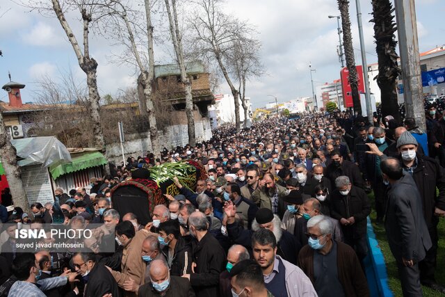 تشییع آیت الله رودباری در رشت