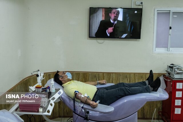 اهدای خون در سومین شب قدر