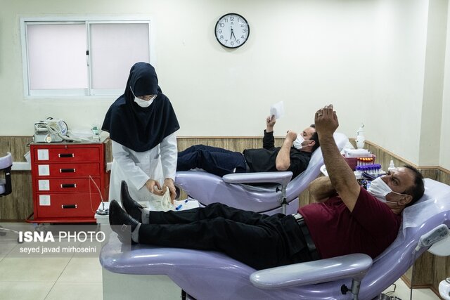 اهدای خون در سومین شب قدر