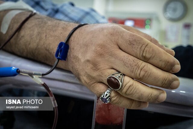 اهدای خون در سومین شب قدر