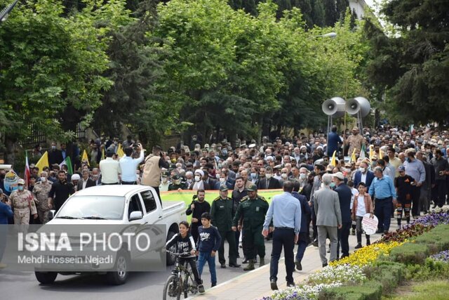 مردم مرزنشین شهرستان آستارا آزادی قدس شریف را فریاد زدند
