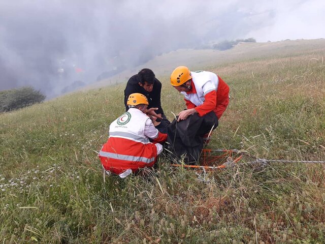 انفجار تانکر حمل سوخت در گردنه حیران با یک کشته + تصاویر