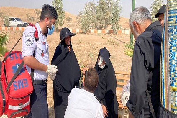 ارائه خدمت اورژانس گیلان به ۲۶۵۷ زائر اربعین در مرز خسروی