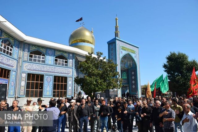 راهپیمایی ۱۰ کیلومتری اربعین حسینی در شهر مرزی آستارا + تصاویر