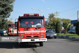 رژه خودرویی ناوگان آتش نشانی در آستارا برگزار شد + تصاویر