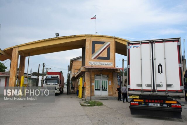 صادرات ۲۳۹ میلیون دلاری کالا از مرزهای سه گانه آستارا/ روسیه؛ در صدر صادرات و واردات