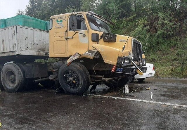 عکس: آرشیو سانحه تصادف در محور قزوین - تاکستان جان ۲ نفر را گرفت