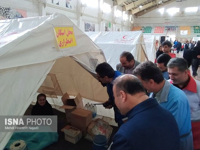 برگزاری مانور استانی اسکان اضطراری با سناریوی زلزله و پدافند پرتوی در آستارا + تصاویر