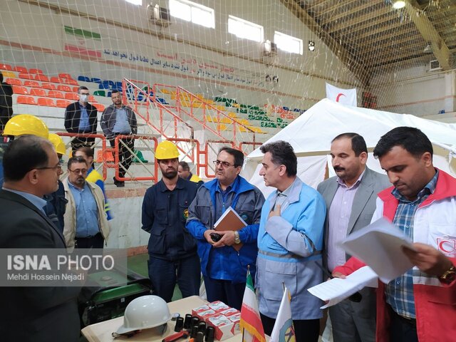 برگزاری مانور استانی اسکان اضطراری با سناریوی زلزله و پدافند پرتوی در آستارا + تصاویر