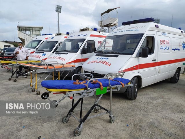 برگزاری مانور استانی اسکان اضطراری با سناریوی زلزله و پدافند پرتوی در آستارا + تصاویر