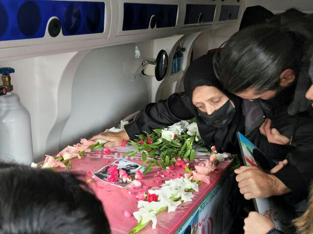 تشییع پیکر دومین شهید مدافع امنیت گیلان - لاهیجان