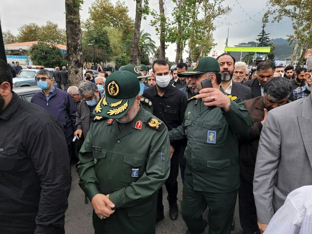 تشییع پیکر دومین شهید مدافع امنیت گیلان - لاهیجان