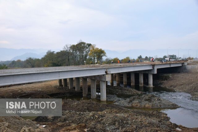 احداث پل مرزی اتومبیل رو در مرز آستارا + تصاویر