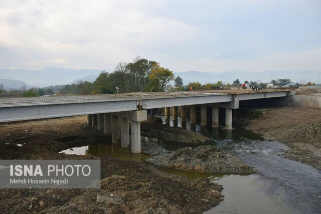 احداث پل مرزی اتومبیل رو در مرز آستارا + تصاویر