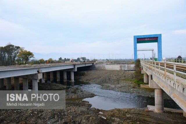 احداث پل مرزی اتومبیل رو در مرز آستارا + تصاویر