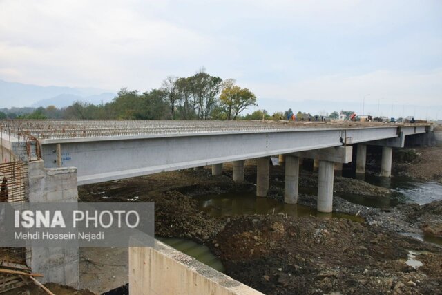 احداث پل مرزی اتومبیل رو در مرز آستارا + تصاویر