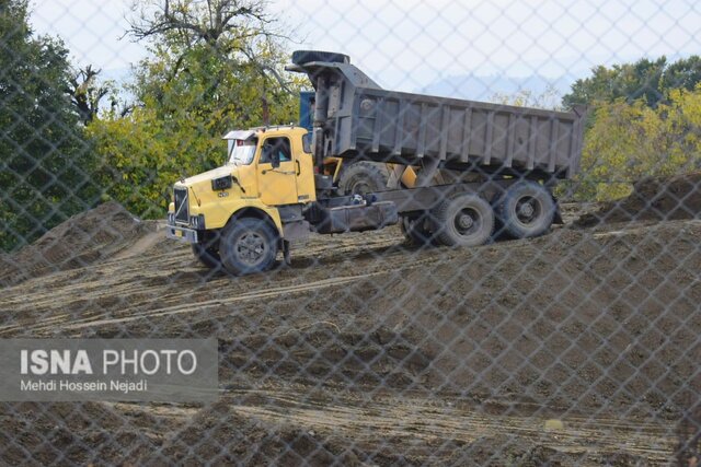 احداث پل مرزی اتومبیل رو در مرز آستارا + تصاویر